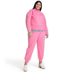 Victor Glemaud x Target Pink/Lime Green Sweatpants, pockets, size 2X